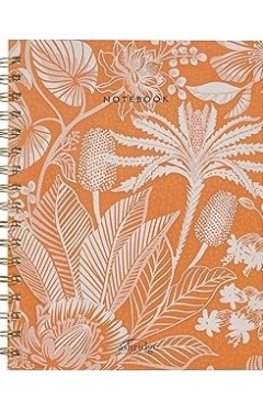 Ashridge Spiro Notebook Orange Floral